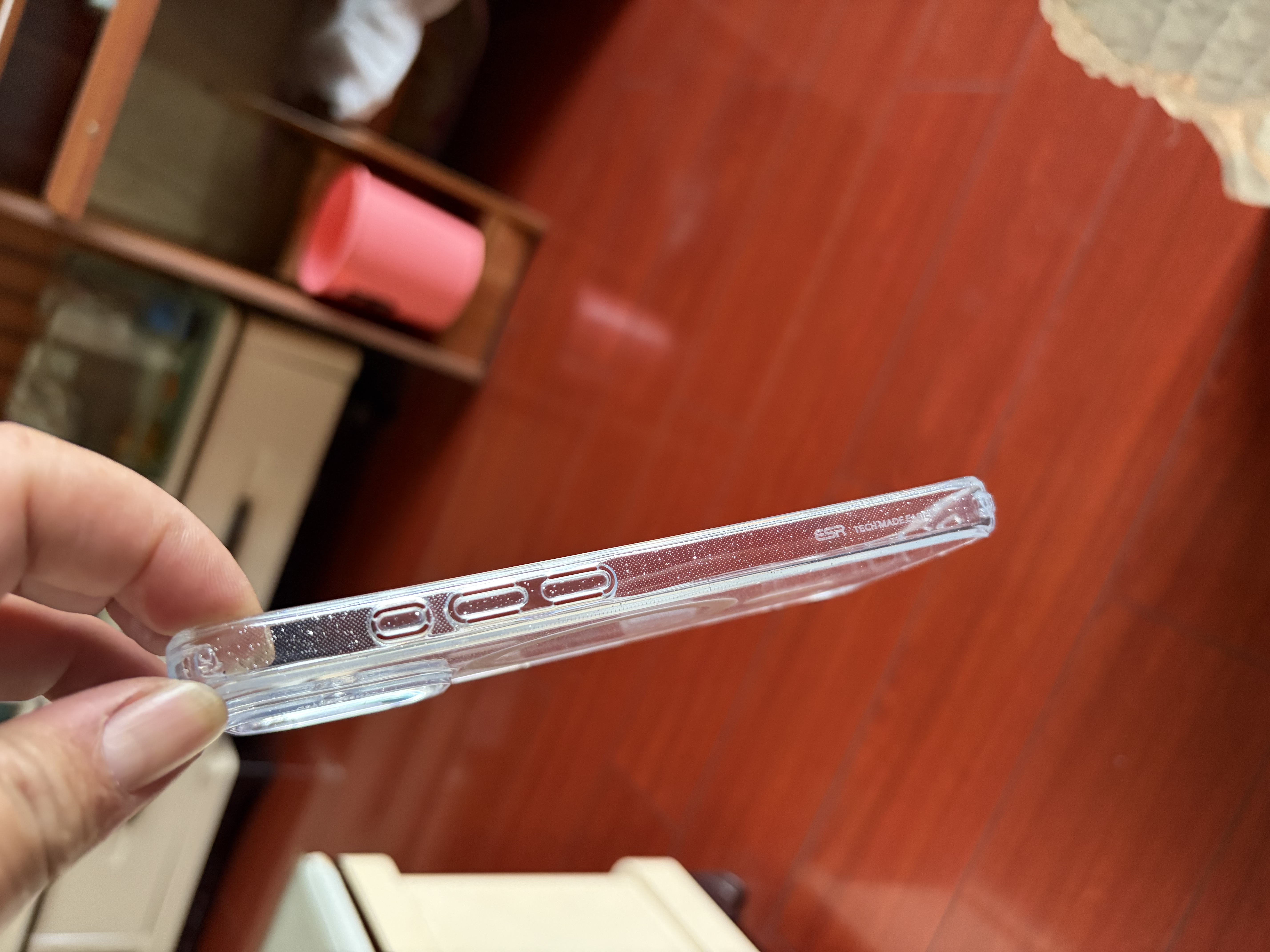 亿色（ESR）Ai按键全包适用苹果17手机壳 iPhone17保护套透明硅胶软壳超薄磁吸镜头防护气囊防摔女高级星光色 实拍图