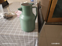 京东京造保温壶 智能温显大容量玻璃内胆热水壶暖壶宿舍办公 灰豆绿1.5L 实拍图