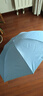 天堂伞 防紫外线晴雨伞三折 便携折叠银胶防晒太阳伞遮阳伞两用伞净空蓝 实拍图