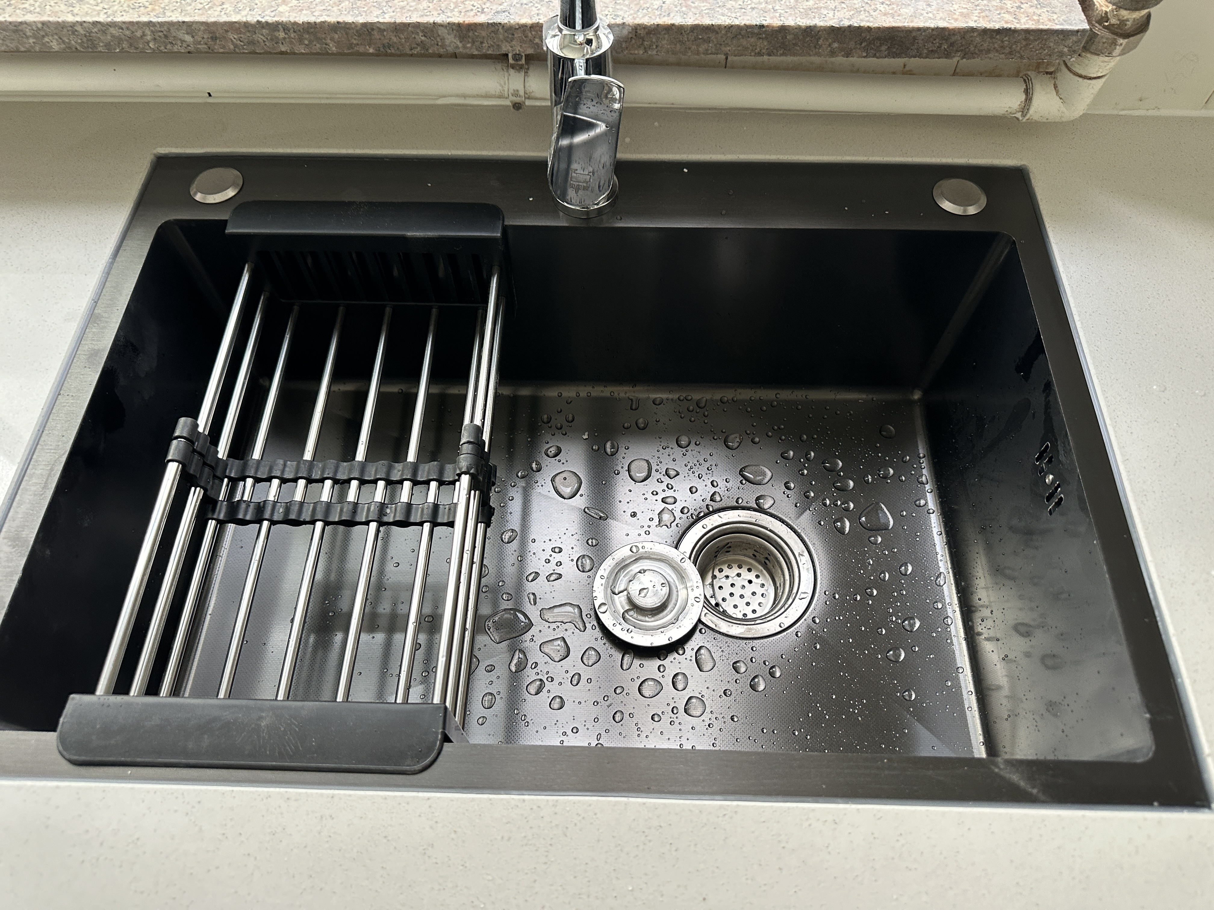 JMOOWO同款洗菜盆水槽大单槽不锈钢加厚水槽家用防刮厨房洗碗槽 65*45【加厚不锈钢】【基础套餐无龙头】 实拍图