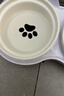 licheers猫碗陶瓷猫粮双碗斜口不黑下巴宠物幼猫咪吃饭食盆喝水喂食一体 实拍图