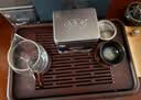 祥业哥窑功夫茶具整套装泡茶壶盖碗茶杯茶道六君子乔迁公司送礼伴手礼 哥窑茶壶+长方黑色茶盘15头 实拍图