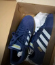 adidas「T头鞋」VL COURT 2.0复古休闲板鞋德训鞋阿迪达斯轻运动   深蓝/浅蓝/树脂黄 (推荐女生选小半码)   37 实拍图