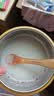 新安代儿童餐具辅食碗婴儿宝宝研磨碗316L不锈钢可拆卸注水保温碗吸盘碗 【可感温】温特绿+弯把叉勺 实拍图