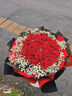 幽客玉品鲜花速递红玫瑰花束表白送女友老婆生日礼物全国同城配送 33朵红玫瑰花束—女王款 实拍图