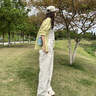 百图betu女装秋季新款衬衫百搭薄款口袋设计长袖衬衫女2307T44 绿色 S 实拍图