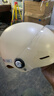天骑头盔 电动车3c认证新国标A类冬季防冻保暖男女四季通用电瓶车安全帽 米白 实拍图