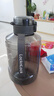 乐扣乐扣（LOCK&LOCK）小水库大容量塑料运动水杯户外冷水壶刻度把手男女杯子2.2L灰色 实拍图