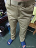 罗蒙【舒适微弹】休闲裤男士职业商务工装裤子正装冰丝直筒抗皱西装裤 实拍图