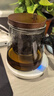 古德窑 茶壶泡茶壶茶水分离飘逸杯2025新款玻璃内胆一键过滤泡茶杯茶具 木璃烟灰款一人茶具三件套 650ml 实拍图