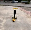 babycare儿童滑板车2-6岁二合一折叠童车重力转向宝宝可坐生日礼物 洛克黄 实拍图