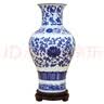 傲世景德镇陶瓷器青花瓷花瓶工艺品客厅摆件玄关办公室博古架装饰品 青花缠枝莲赏瓶+底座+证书 实拍图
