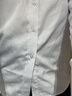 南极人衬衫男纯色长袖商务衬衫男士棉质舒适衬衣外套修身西装白衬衫男XL 实拍图