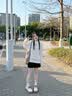 回力小皮鞋女新款夏季松糕厚底系带鞋子英伦风法式单鞋休闲乐福鞋女 米白 36 实拍图
