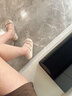ZHR凉鞋女露趾软底通勤女鞋夏季仙女风水钻鞋子女 EH169 米色  37  实拍图