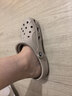 卡骆驰（CROCS）贝雅洞洞鞋男鞋女鞋轻便耐磨一脚蹬拖鞋休闲鞋百搭花园鞋|10126 卵石色-2V3 39 (240mm) 实拍图