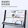 易利丰（elifo）定制黑色L型4层金属置物架书报架报刊架杂志架子公司办公室落地书刊架宣传册宣传单展示架资L42 实拍图