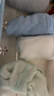 全棉时代儿童袜子7A抗菌婴幼儿宝宝纯棉中筒袜 蓝白蓝 12-14cm 实拍图