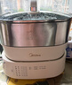 美的（Midea）电蒸锅电火锅电煮锅电炒锅多用途锅蒸包子锅电热锅蒸蛋锅加厚不锈钢智能彩屏多功能锅MZ-ZGC282866 实拍图