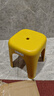 禧天龙家用加厚凳子椅子带靠背幼儿矮凳宝宝椅小板凳换鞋凳创意凳子 亮丽黄1只装【新款椅凳】 实拍图