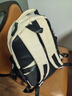 爱迪生发明家初中生书包大容量多隔层背包男女生高中学生双肩包 K071-8 米白黑 实拍图