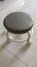 【京喜甄选】椅子万向轮美缝凳子带轮旋转擦地矮凳美甲修脚凳滑轮 儿童凳-深灰色款 实拍图