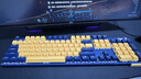 雷柏（Rapoo）V500PRO黄蓝升级款 104键有线背光机械键盘 PBT双色键帽电脑办公游戏全键无冲可编程键盘 茶轴 实拍图