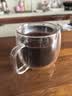 美斯尼 咖啡杯玻璃杯双层水杯泡茶玻璃办公杯子果汁杯牛奶杯加厚带把手 双柱杯 300ml 1只 实拍图