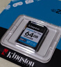 金士顿（Kingston）64GB SD存储卡 U3 V30 相机内存卡 高速sd卡大卡 4K超高清拍摄 读速200MB/s 实拍图