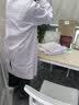 乾朗白大褂医学生大码女护士服纽扣实验服工作服化学隔离衣诊所工作服 实拍图