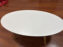 风行天下客厅小茶几家用简约现代小户型茶台简易卧室出租屋多功能小边桌子 【单层-椭圆款】100暖白色 实拍图
