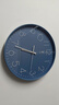 北极星（POLARIS）挂钟客厅钟表挂墙家用时钟现代简约大气挂表时尚14英寸石英钟蓝色 实拍图