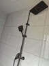 四季沐歌（MICOE）淋浴花洒套装卫浴精铜龙头增压防烫花洒全套喷头淋浴器 【方形枪灰款】三功能/星空顶喷A109 实拍图