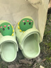 牧童儿童拖鞋夏男宝宝洞洞鞋软底女童卡通洗澡婴幼儿家居鞋奶龙绿170 实拍图