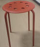 宜家（IKEA）MARIUS玛留斯可叠放塑料凳子加厚家用简易侘寂风餐椅圆凳 黑色45cm 实拍图