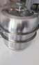 京东京造 蒸锅 大容量304不锈钢汤锅加厚炖蒸煮燃气灶家用 三层30cm 实拍图
