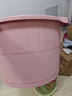 本迪加深泡脚桶24cm家用洗脚足浴盆塑料水桶按摩无电洗脚水桶单个粉色 实拍图
