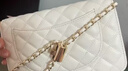 CHARLES&KEITH经典菱格链条小方单肩斜挎包包女包生日礼物CK2-70160131 Cream奶白色 小包 实拍图