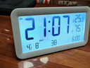 码仕闹钟学生温湿度计大屏充电电子智能夜光儿童起床专用神器LCD床头钟开学必备Q198白开学季礼物 实拍图