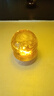 缤越黄水晶球摆件黄色水晶人造水晶球玻璃球客厅玄关书桌装饰 黄色8cm 实拍图