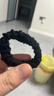马尾丸子头发圈手链加粗头绳新款高弹力耐用无接缝发绳皮筋发饰品 FQ209-黑色5根袋装 实拍图