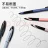 uni三菱【热门商品】 黑科技黑色中性笔0.5黑笔签字笔商务直液式学生水性笔 UBA-188C 灰白色杆1支 实拍图