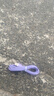 艾昊者适用苹果数据线iPhone14/13/12/11promax/6s/7/8plus液态软胶充电线带灯手机通用快充 自带柔和灯【紫色】液态防断耐用线材 1.5米 实拍图