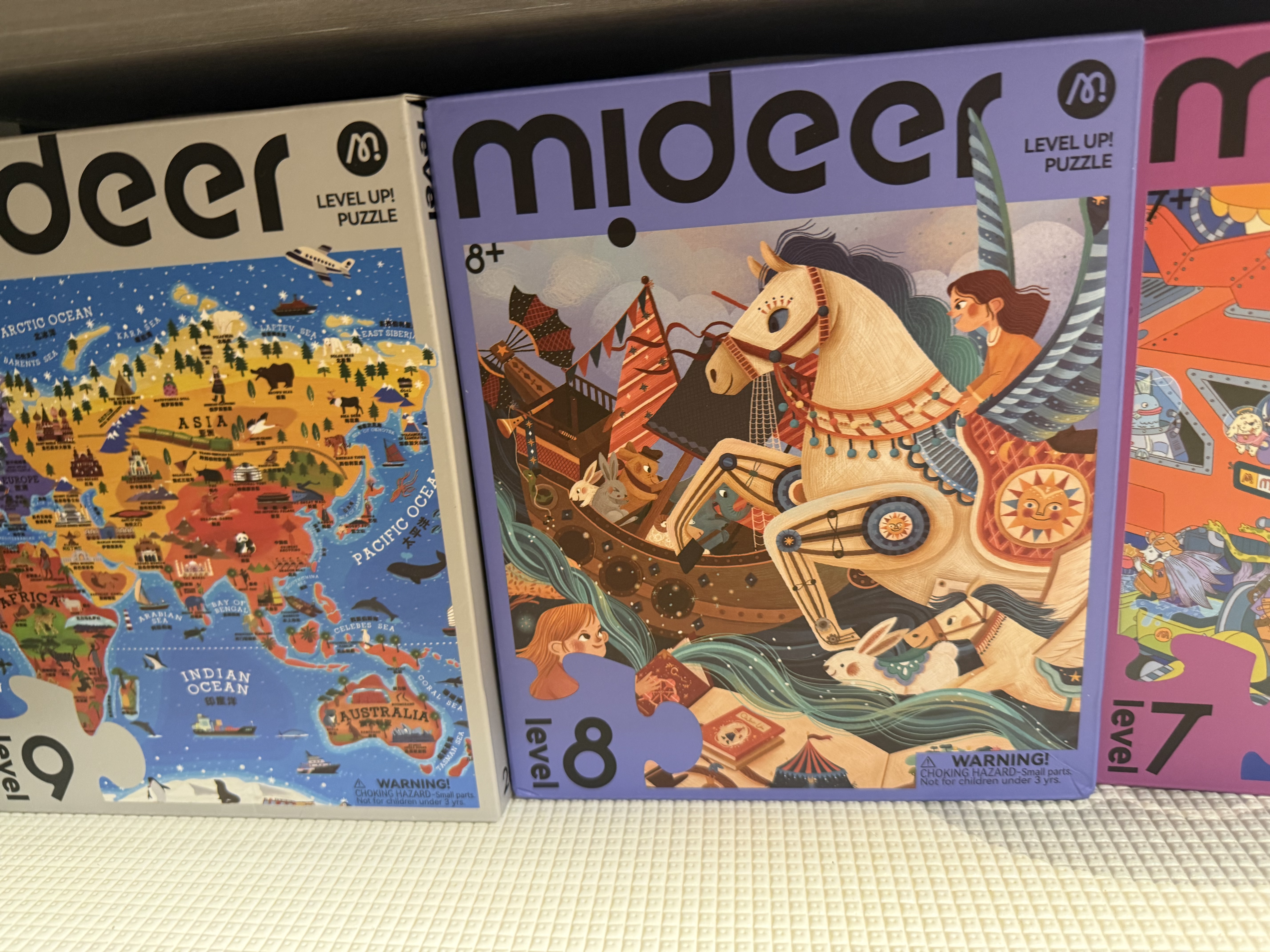 弥鹿（MiDeer）进阶拼图幼儿早教纸质大块拼图6阶-悠长假日(收纳袋款)儿童礼物 实拍图