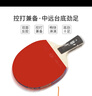 银河 乒乓球拍直拍碳素底板 10星双面反胶10D短柄附拍套 实拍图