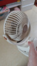 卡西道夫小风扇usb可充电小型风扇台夹壁挂便携夹式夹扇空调电扇婴儿车家用办公室桌面桌上宿舍床头用 【数显摇头款】3600续航 5档风+定时功能 【要线+双孔充电头】 实拍图
