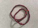 紫檀木小佛珠手链男士108颗檀香木质多圈多层手串女手镯手珠饰品 6mm*108颗红棕结 实拍图