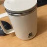 彩致（CAIZHI）304不锈钢水杯马克杯咖啡杯带盖家用双层防烫喝水杯子 灰色CZ6240 实拍图