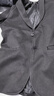 罗蒙（ROMON）西服男士春秋季毛呢西装男商务休闲上衣服外套男装 黑色 XL 实拍图