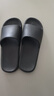 京东京造【抗菌皮纹拖】eva软弹拖鞋居家室内防滑浴室凉拖 黑色42-43 实拍图